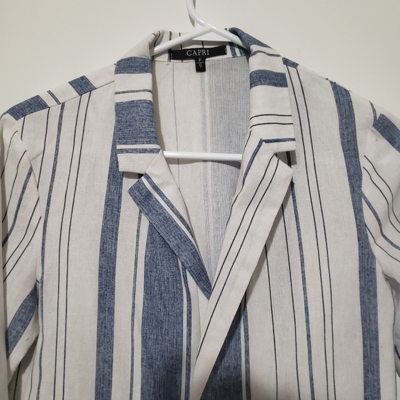 capri open lenin blend jacket size small - Picture 2 of 5